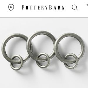 Potterybarn Set of 10 Curtain Rings